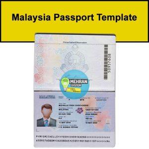 malaysia passport template