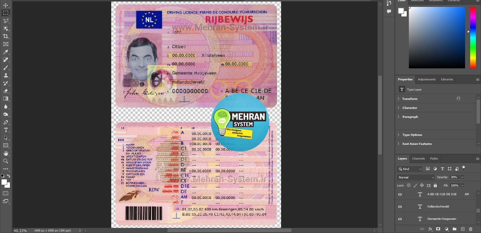 گواهینامه رانندگی هلند