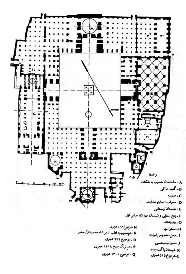 پلان مسجد جامع اصفهان