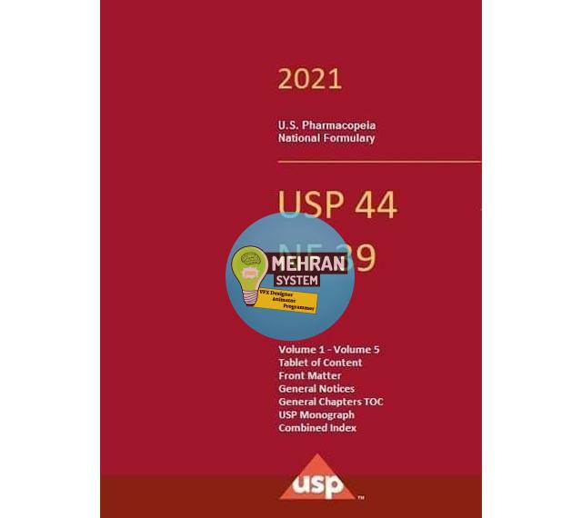 دانلود کتاب USP 2021 Pharmacopeia 44 - NF 39 1 دانلود Pharmacopeia 44 - NF 39