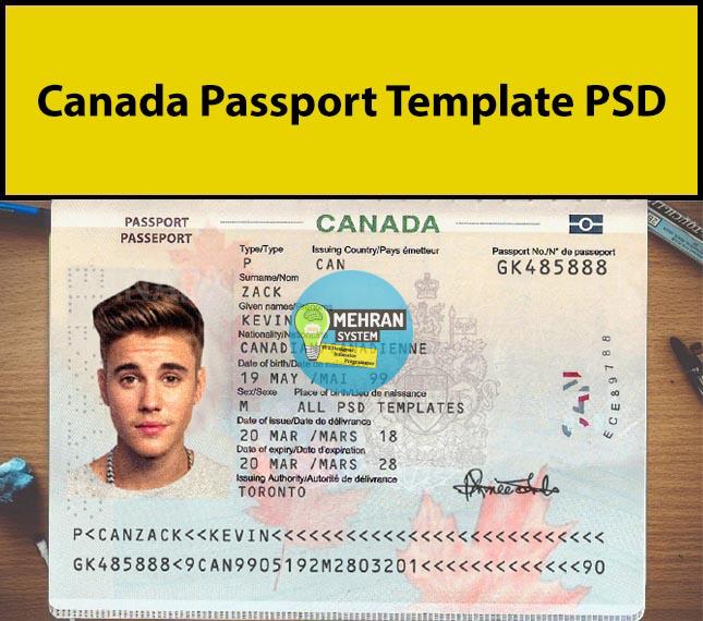Blank Canadian Passport