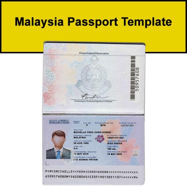 malaysia passport template