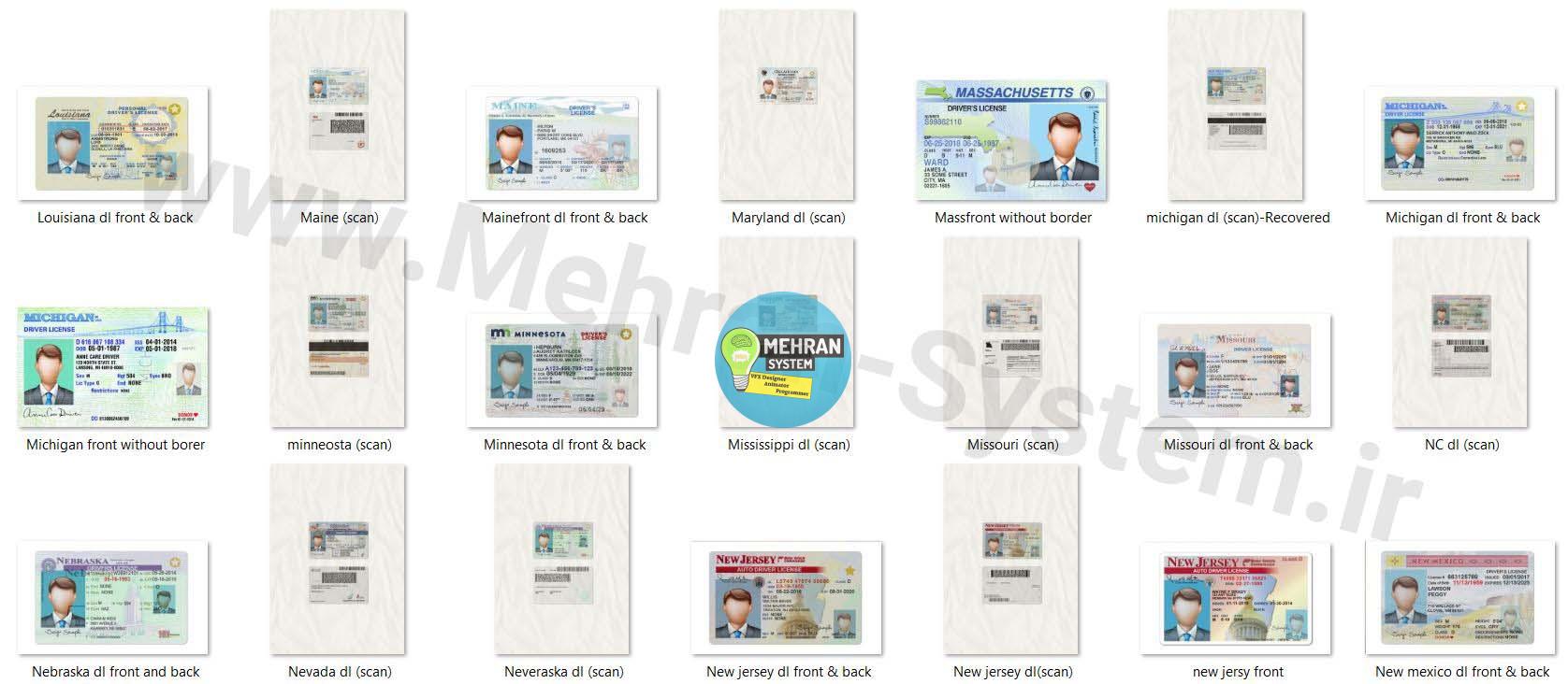 Driving License usa pack 2