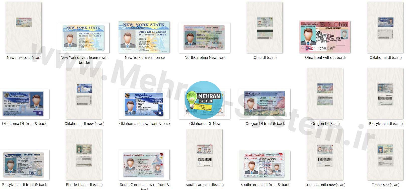 Driving License usa pack 3