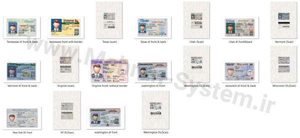 Driving License usa pack 4