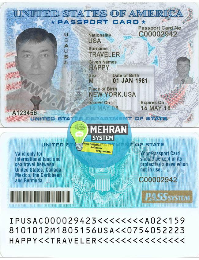 پاسپورت کارت آمریکا