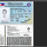 فایل لایه باز گواهینامه رانندگی فیلیپین - تصویر 2