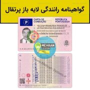 فایل لایه باز گواهینامه رانندگی پرتقال